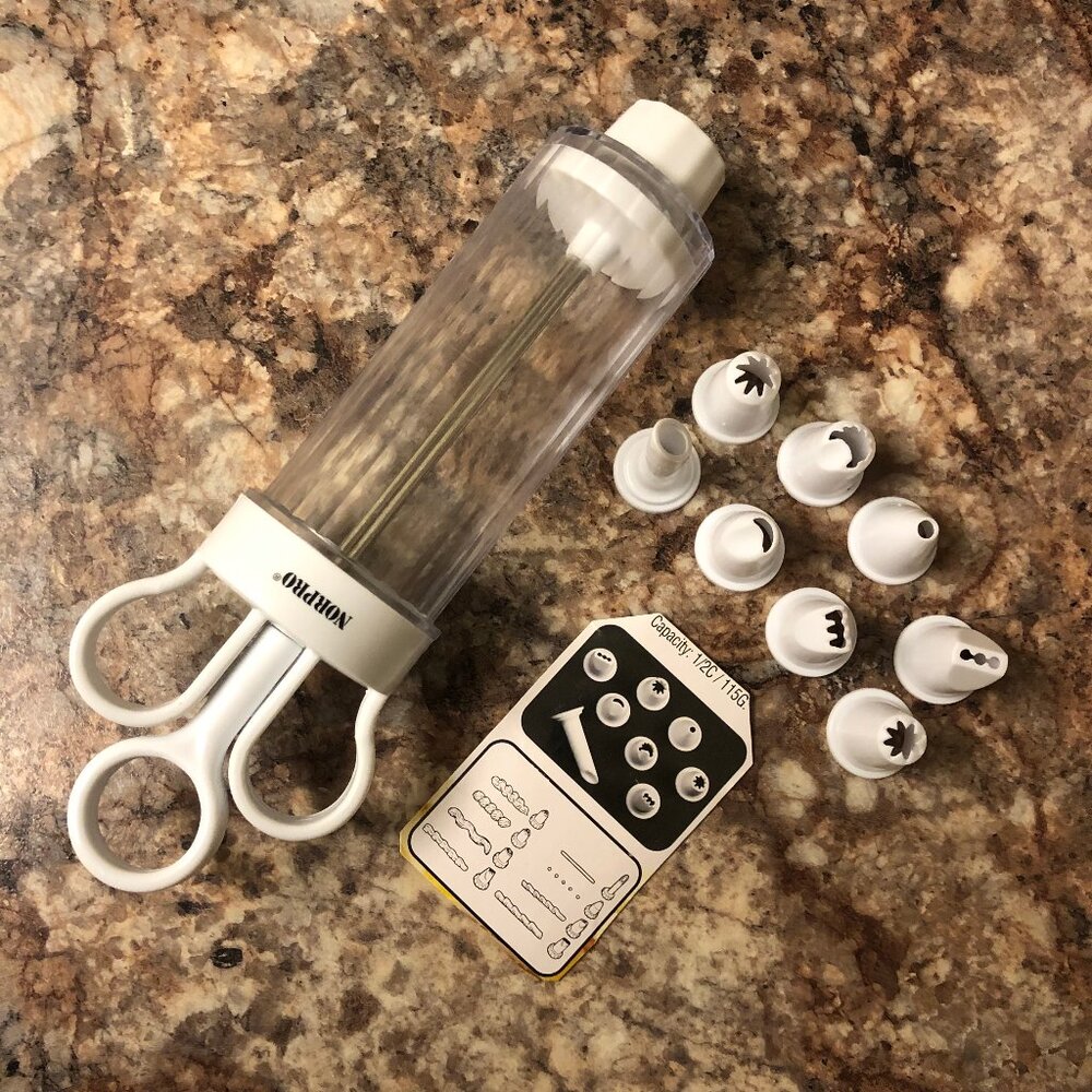 Norpro Cupcake Injector/Decorating Icing Set, 9-Piece Set